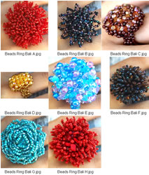 Beaded Rings from Bali Indonesia
