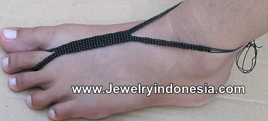 Foot Jewelry Beaded Bali Beaded jewelry for barefoot from Bali Indonesia Beaded accessory for your feet