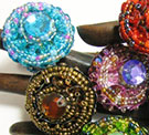 Beaded Costume Jewelry Rings Bali Indonesia
