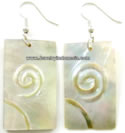 Mother Of Pearl Shell Earrings    
