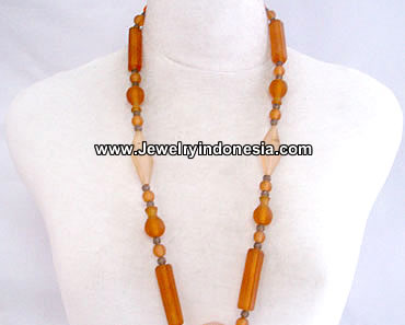 Recycle Glass Beads Necklaces