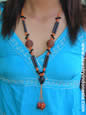 Glass Beads Necklaces Jewelry from Indonesia