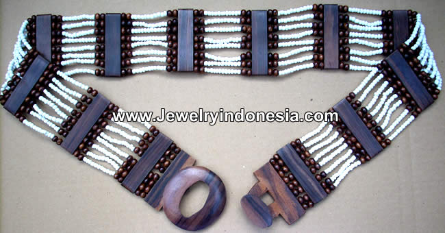 Wood Beads Fashion Belts Bali