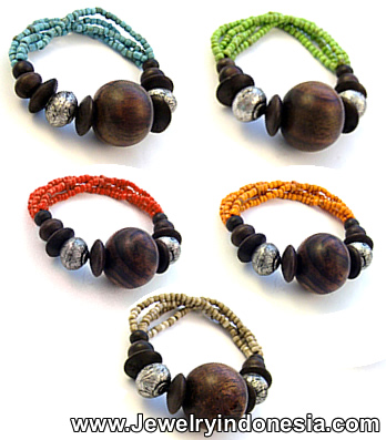 Wooden Bead Bracelets on Seed Beads Bracelets And Wood Beads Bracelets Fashion Jewelry From