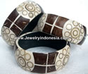 Coco shell and resin bangle from Bali 