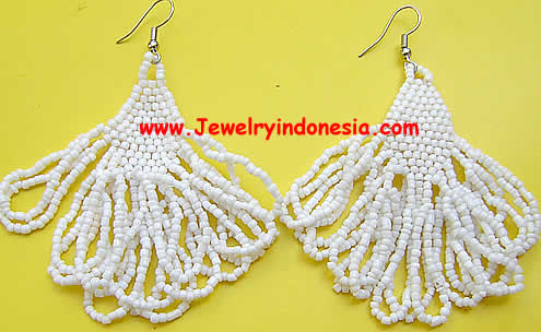 white beads