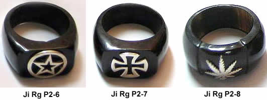Wood & Silver Rings from Bali Indonesia