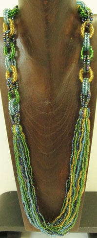 Resin Necklace with Beads Rings 