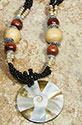 Beaded Necklace with Sea Shell Pendant