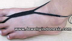 Foot Jewelry Beaded Bali Beaded jewelry for barefoot from Bali Indonesia