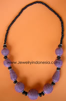 Wooden Beads Necklaces from Bali Indonesia
