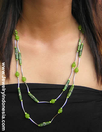 Glass Beads Necklaces from Bali Indonesia