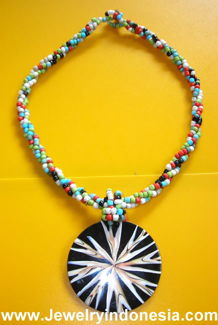 Sea Shells And Resin Necklaces Indonesia