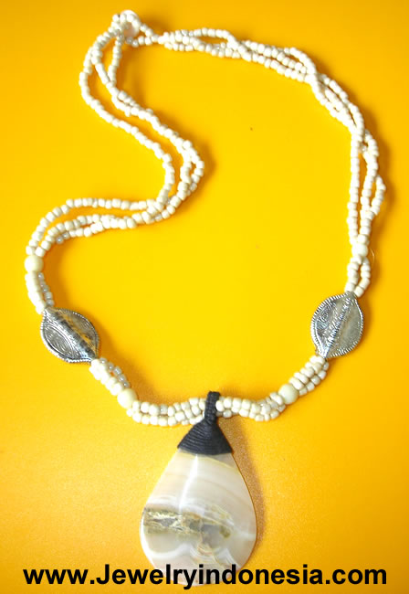 Recycled Glass Beads Jewelry Indonesia