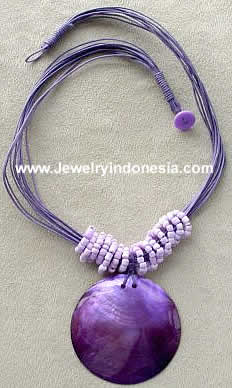 Mother of Pearl Shell Necklaces Made in Indonesia