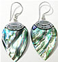 Bali Silver and shell earrings silver jewelry from bali