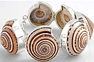 Bali Silver shell Bracelets Bangles