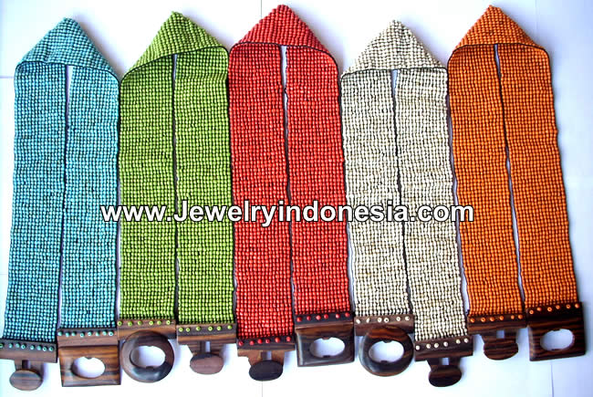 Elastic Belts Coconut Beads Fashion Belts