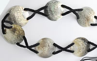 Carved Pearl Shell Belts Bali