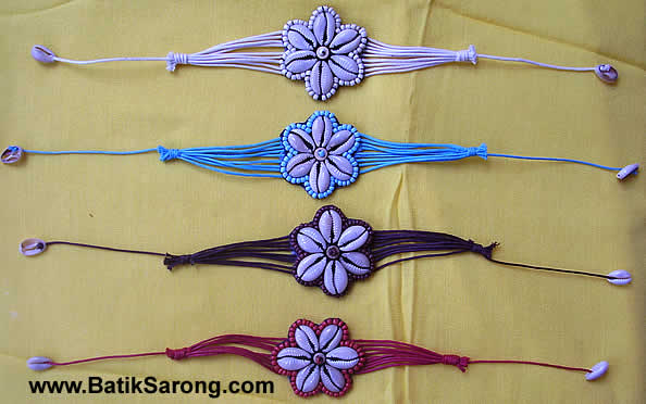 cowry shell bracelet & necklace