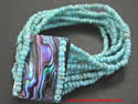 Stretch Beads Bracelet with Paua Shell
