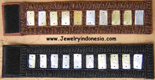 Beads bracelet with pearl shells from bali indonesia