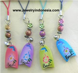 Painted Wood Cellphone Jewelry