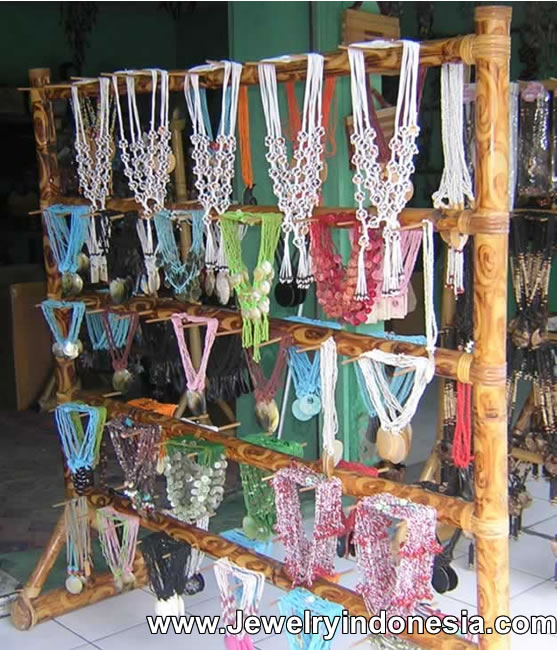 Bamboo Jewelry Displays Bali Indonesia Necklace Holders Shop Fixtures Retail