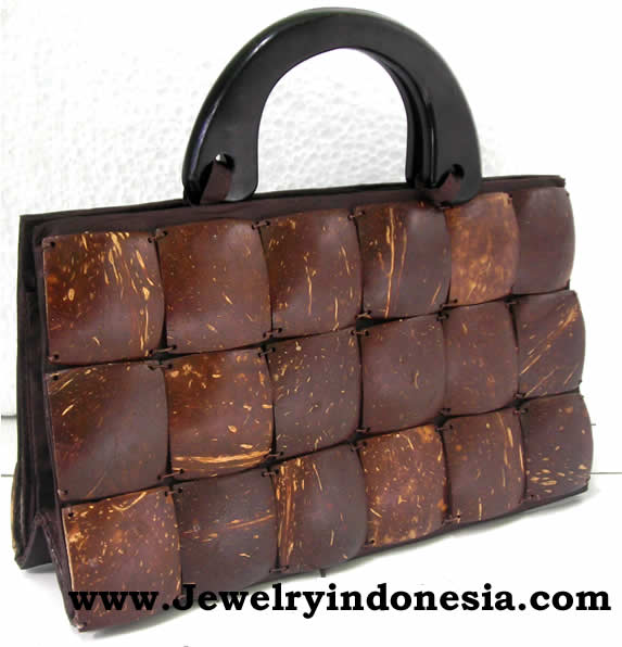 Coconut shell handbags from Bali Indonesia