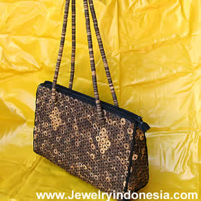 Coco Shell Beads Bag Purse Bali Indonesia