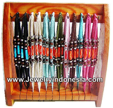 Woven Bracelets Display Wood Stands