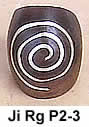 Wooden Ring with Silver Inlay