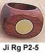 Wooden Ring with Pearl Shell