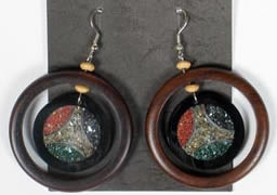 Ji Ear P4-2 Fashion Jewellery Bali Shell Earrings