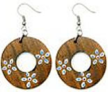 WOOD EARRINGS FASHION JEWELRY