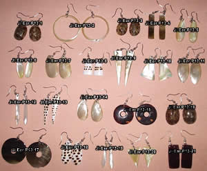 Sea Shell Earrings from Bali Indonesia