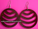 Wooden Earrings from Bali Indonesia