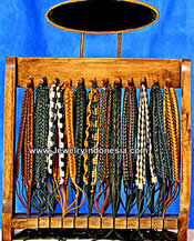 Leather Bracelets with Wood Holders