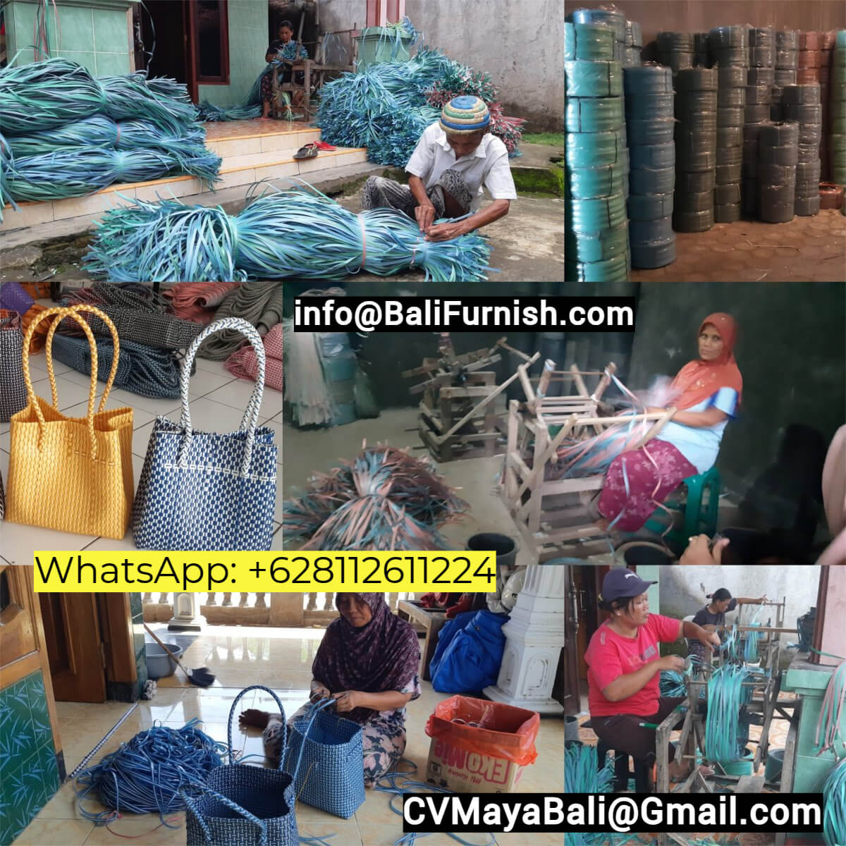 Handwoven Recycled Plastic Bags