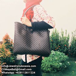 Recycled Woven Shopping Basket