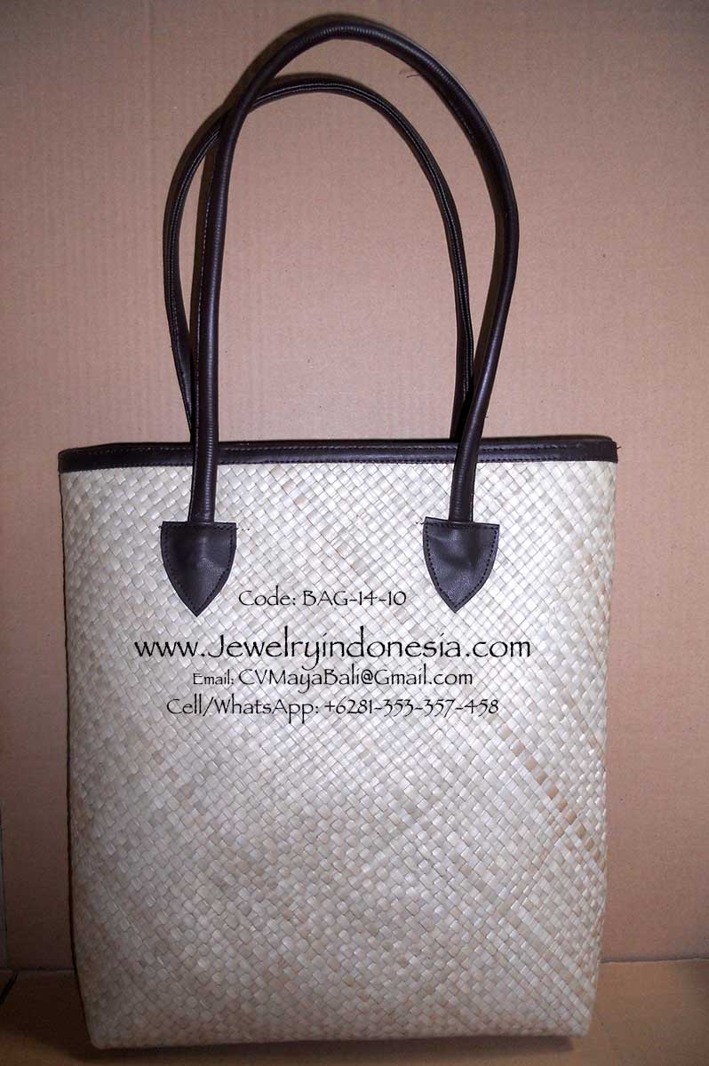 BAG14-10 Pandanus Bags Bali Indonesia
