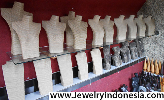 Bali Jewelry Displays Wood Natural Rope