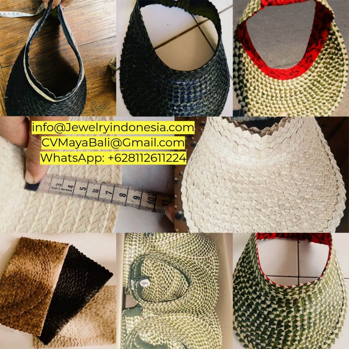 Palm Leaf Hand Fans Bali Indonesia