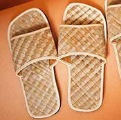 Eco-Friendly Natural Organic Straw Jute Sea Grass Hotel Sandals Slippers Footwear from Bali Java Indonesia