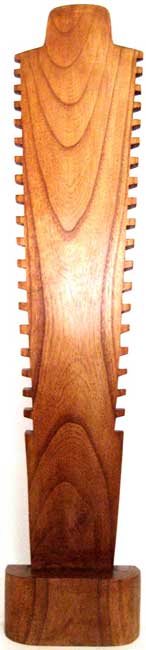 Wooden Bust Necklace Holder JDP8-1