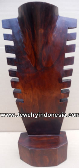 Necklace Displays in Wood from Bali Indonesia