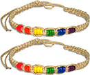 BR10-12 Dyed Coco Heishi Hemp Bracelets Accessories Bali Indonesia