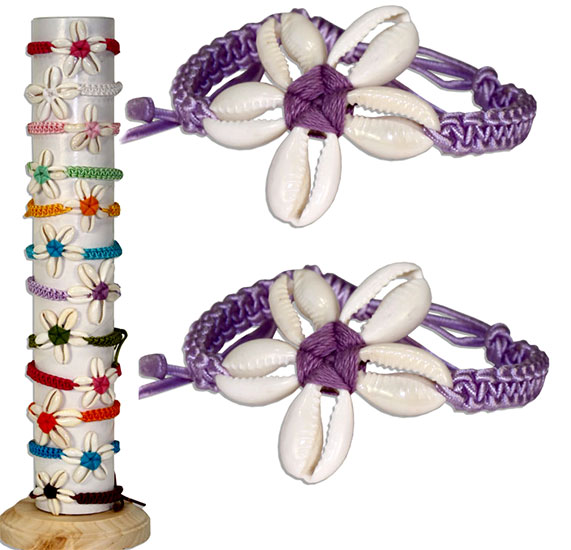 BR10-8 Friendship Bracelets Sea Shells Bali Accessories