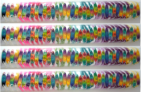 Airbrush Wood Surfing Board Bracelets from Bali Indonesia