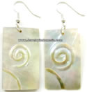 Mother Of Pearl Shell Earrings